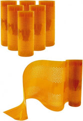 Aleco - Amber Replacement Vinyl Strip Standard Dock Curtain Strips - 12" Wide x 9' Long x 1/8" Thick, PVC - Exact Tooling