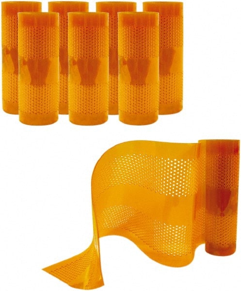 Aleco - Amber Replacement Vinyl Strip Standard Dock Curtain Strips - 12" Wide x 8' Long x 1/8" Thick, PVC - Exact Tooling