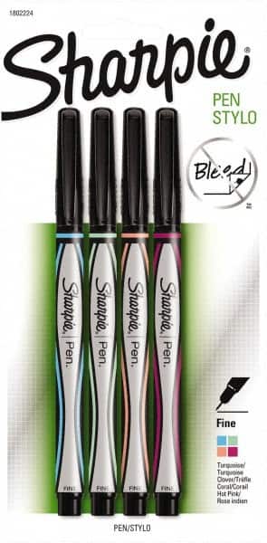 Sharpie - Fine Point Porous Point Pen - Assorted Colors - Exact Tooling