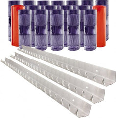 Aleco - 12' Door Width x 12' Door Height PVC Clear Smooth Anti-Insect Strip Door Kit - Clear - Exact Tooling