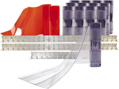 Aleco - 10' Door Width x 10' Door Height PVC Clear Smooth Anti-Insect Strip Door Kit - Clear - Exact Tooling