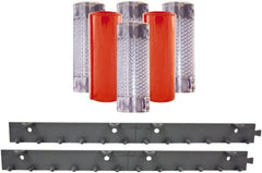 Aleco - 3' Door Width x 7' Door Height PVC Clear Smooth Anti-Insect Strip Door Kit - Clear - Exact Tooling