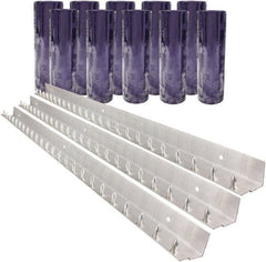 Aleco - 7' Door Width x 10' Door Height PVC Clear Smooth Strip Door Kit - Clear - Exact Tooling