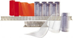 Aleco - 5' Door Width x 8' Door Height PVC Clear Smooth Anti-Insect Strip Door Kit - Clear - Exact Tooling
