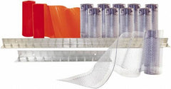 Aleco - 6' Door Width x 8' Door Height PVC Clear Smooth Anti-Insect Strip Door Kit - Clear - Exact Tooling