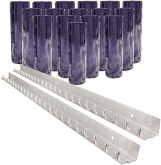 Aleco - 8' Door Width x 8' Door Height PVC Clear Smooth Strip Door Kit - Clear - Exact Tooling