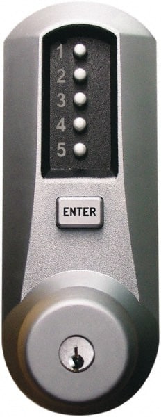 Kaba Access - Push-Button Lock with Key-in Lever Cylinder Lever Lockset for 1-3/8 to 2-1/4" Thick Doors - Exact Tooling