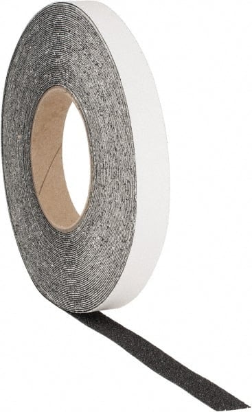 PRO-SAFE - Black Solid Color Anti-Slip Vinyl Tape - 3/4" Wide x 60' Long, Heavy/High Traffic - Exact Tooling
