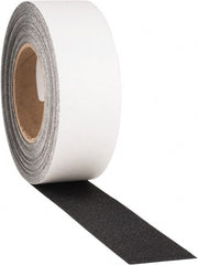 PRO-SAFE - Black Solid Color Anti-Slip Vinyl Tape - 2" Wide x 60' Long, General Traffic - Exact Tooling