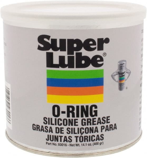 Synco Chemical - 14.1 oz Canister Silicone General Purpose Grease - Translucent White, Food Grade, 450°F Max Temp, NLGIG 2, - Exact Tooling