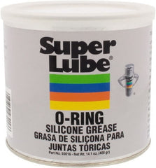 Synco Chemical - 14.1 oz Canister Silicone General Purpose Grease - Translucent White, Food Grade, 450°F Max Temp, NLGIG 2, - Exact Tooling