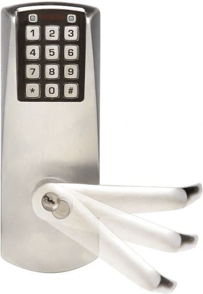 Kaba Access - 1-3/4 to 2-1/4" Door Thickness, Satin Chrome Finish, Combination Entry Deadbolt with Key Override - Field Set Handling, Key Override, 6 or 7 Pin Cylinder - Exact Tooling