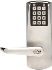 Kaba Access - 1-3/4 to 2-1/4" Door Thickness, Satin Chrome Finish, Combination Entry Deadbolt with Key Override - Field Set Handling, Key Override, 6 or 7 Pin Cylinder - Exact Tooling