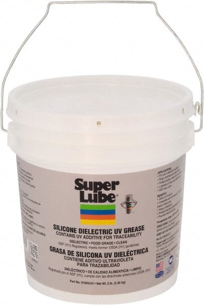 Synco Chemical - 5 Lb Pail Silicone Heat-Transfer Grease - Translucent White, Food Grade, 450°F Max Temp, NLGIG 2, - Exact Tooling