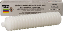 Synco Chemical - 14.1 oz Bellow Synthetic Lubricant w/PTFE General Purpose Grease - Translucent White, Food Grade, 450°F Max Temp, NLGIG 1, - Exact Tooling