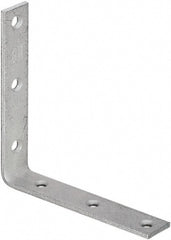 National Mfg. - 6" Long x 1-1/8" Wide, Galvanized Steel, Corner Brace - Galvanized - Exact Tooling