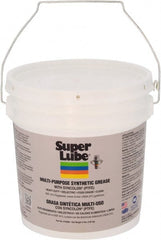 Synco Chemical - 5 Lb Pail Synthetic Lubricant w/PTFE General Purpose Grease - Translucent White, Food Grade, 450°F Max Temp, NLGIG 0, - Exact Tooling
