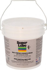 Synco Chemical - 5 Lb Pail Synthetic Lubricant w/PTFE General Purpose Grease - Translucent White, Food Grade, 450°F Max Temp, NLGIG 1, - Exact Tooling