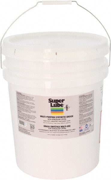 Synco Chemical - 30 Lb Pail Synthetic Lubricant w/PTFE General Purpose Grease - Translucent White, Food Grade, 450°F Max Temp, NLGIG 000, - Exact Tooling