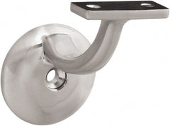 National Mfg. - 250 Lb Capacity, Satin Nickel Coated, Handrail Bracket - 3" Long, 6.4" High, 0.900" Wide - Exact Tooling