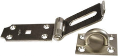 National Mfg. - 2-1/2" Wide, Safety Hasp - Stainless Steel - Exact Tooling