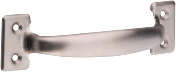 National Mfg. - 8-1/2" Long x 6.5" Wide, Stainless Steel Door Pull - Stainless Steel Coated - Exact Tooling