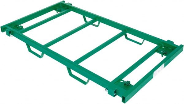 Greenlee - 50-1/4" Long x 28-1/4" Wide x 4-5/8" High, Cart Base Unit - 2,500 Lb Capacity - Exact Tooling