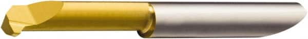 Sandvik Coromant - 1mm Groove Width, 5.2mm Min Hole Diam, 30mm Max Hole Depth, Pre-parting Grooving Tool - 0.7mm Projection, 54.42mm OAL, Solid Carbide, TiAlN/TiN Finish - Exact Tooling