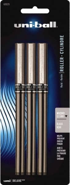 Uni-Ball - Roller Ball 0.5mm Stick Pen - Black - Exact Tooling