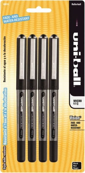 Uni-Ball - Roller Ball 0.5mm Stick Pen - Black - Exact Tooling