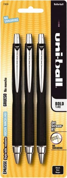 Uni-Ball - Roller Ball 1mm Retractable Pen - Black - Exact Tooling