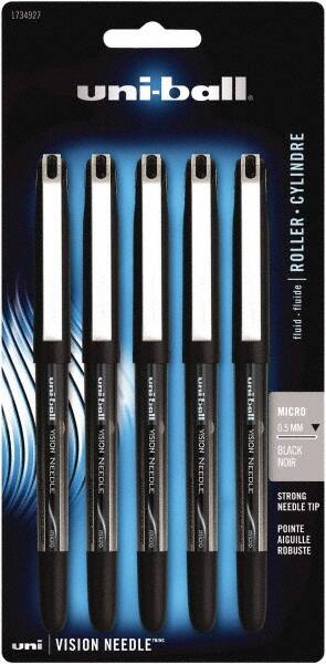 Uni-Ball - Roller Ball 0.5mm Stick Pen - Black - Exact Tooling