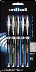 Uni-Ball - Roller Ball 0.5mm Stick Pen - Brown & Black, Green & Black, Purple & Black, Red & Black, Blue & Black - Exact Tooling