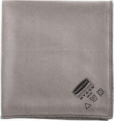 Rubbermaid - Dry Microfiber Wipes - Packet, 16" x 16" Sheet Size, Gray - Exact Tooling