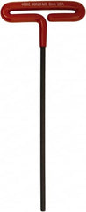 Bondhus - 6mm Hex, T-Handle Cushion Grip, Hex Key - 250mm OAL, Metric System of Measurement - Exact Tooling
