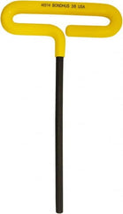 Bondhus - 3/8" Hex, T-Handle Cushion Grip, Hex Key - 267mm OAL, Inch System of Measurement - Exact Tooling