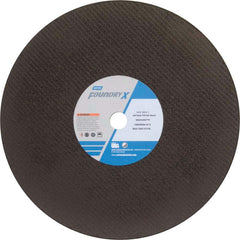 Norton - 14 x 1/8, 1" Hole 30 Grit Aluminum Oxide Cutoff Wheel - Exact Tooling
