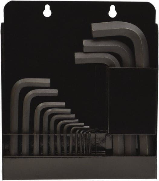 Bondhus - 18 Piece L-Key Hex Key Set - Hex Range 0.028 to 5/8", Protanium High Torque Steel - Exact Tooling