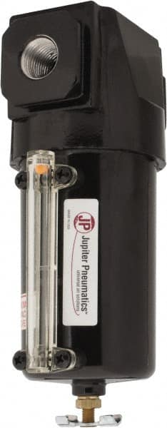 PRO-SOURCE - 160 CFM Oil/Water Condensate Separation Filter - 1/2" 250 psi, Manual Drain - Exact Tooling