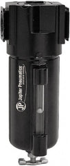 PRO-SOURCE - 48 CFM Oil/Water Condensate Separation Filter - 1/4" 250 psi, Manual Drain - Exact Tooling