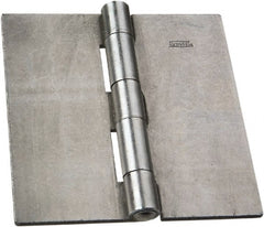 National Mfg. - 5" Long x 5" Wide Steel Full Surface Hinge - Plain Steel Finish, 5 Knuckles - Exact Tooling