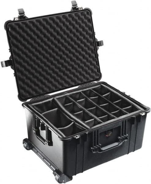 Pelican Products, Inc. - 19-37/64" Wide x 13-29/32" High, Clamshell Hard Case - Black, Polyethylene - Exact Tooling