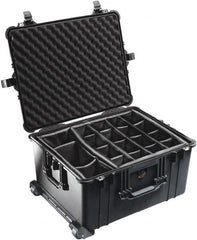 Pelican Products, Inc. - 19-37/64" Wide x 13-29/32" High, Clamshell Hard Case - Black, Polyethylene - Exact Tooling