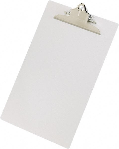 Saunders - 1-3/4" Long x 9" Wide, Clip Board - Silver - Exact Tooling