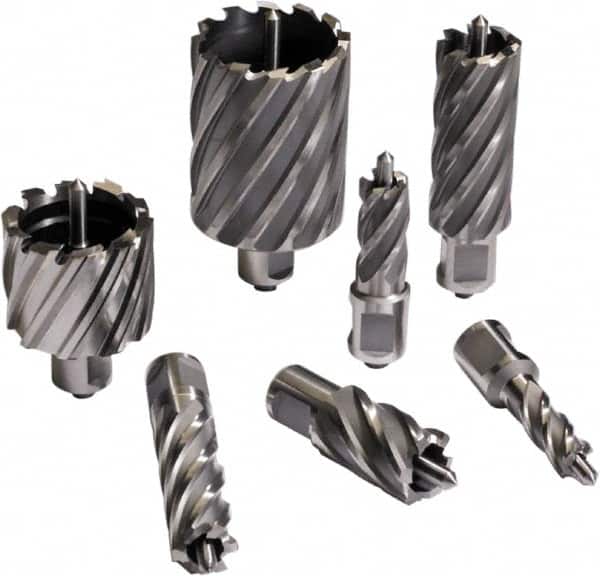 Cleveland Steel Tool - 1-1/16" Diam x 1" Deep High Speed Steel Annular Cutter - Exact Tooling