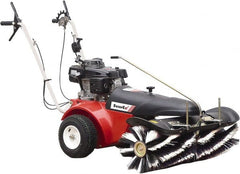 Trynex - 40" Sweeping Width, Single Brush Rotary Sweeper - Self Propelled, Rubber Wheels, Polypropylene Bristles - Exact Tooling