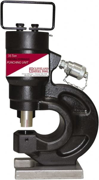 Cleveland Steel Tool - Hydraulic Punch Presses Punching Pressure (Lb.): 70,000.00 Punching Pressure (Ton): 35.00 - Exact Tooling