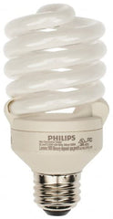 Philips - 23 Watt Fluorescent Residential/Office Medium Screw Lamp - 3,500°K Color Temp, 1,600 Lumens, 120 Volts, EL/mDT, 10,000 hr Avg Life - Exact Tooling