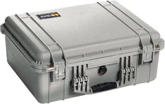 Pelican Products, Inc. - 17-13/64" Wide x 8-13/32" High, Clamshell Hard Case - Silver, Polyethylene - Exact Tooling