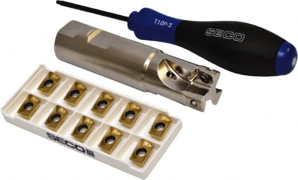 Seco - Indexable End Mill Sets - Exact Tooling